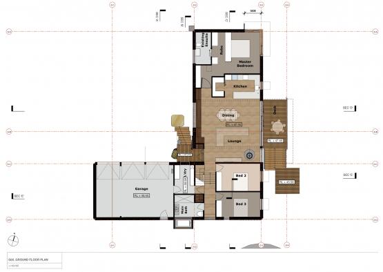 a floor plan of a house