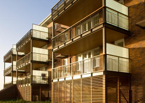 a building with balconies and windows