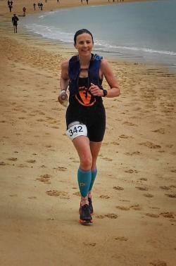 runner on beach